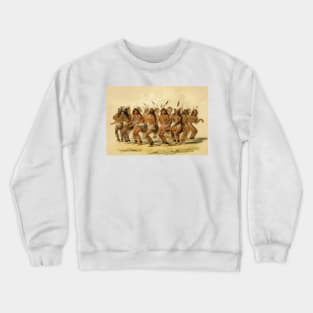 The Bear Dance by George Catlin Crewneck Sweatshirt